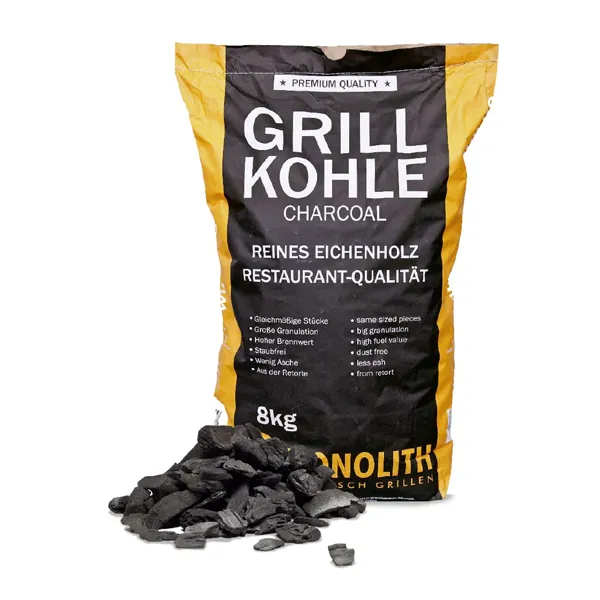 Monolith Grillkohle aus reinem Eichenholz